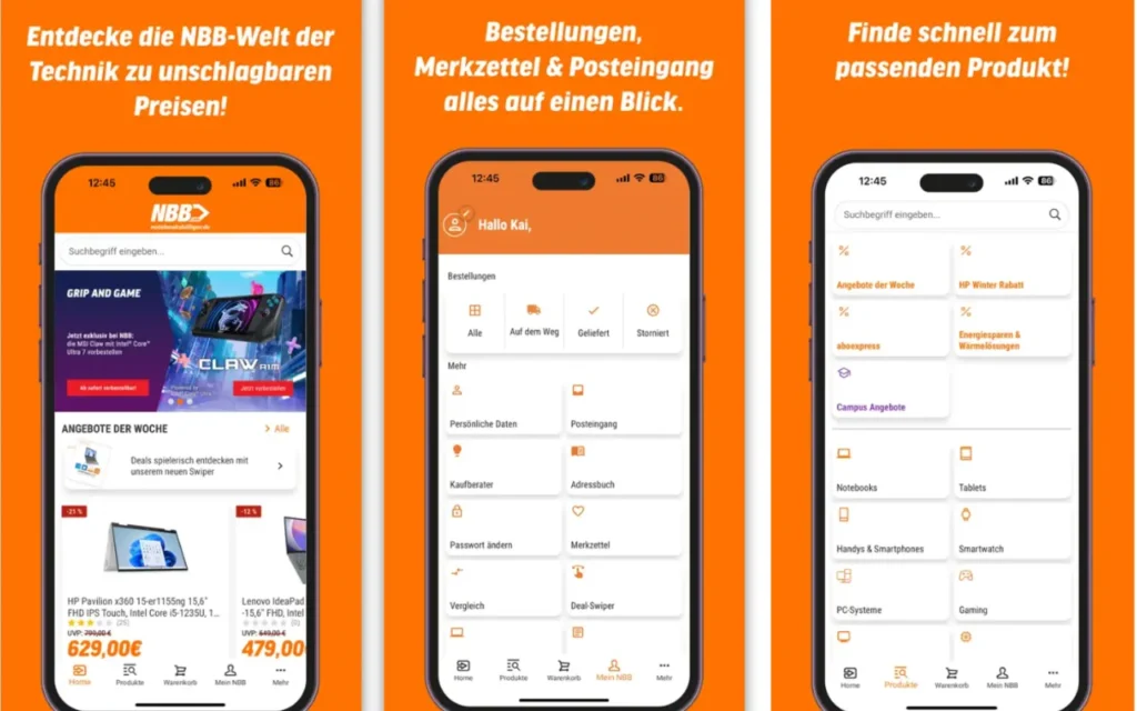 notebooksbilliger.de: Screenshots aus dem Store